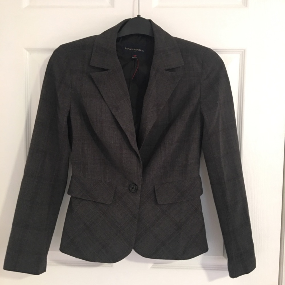 Banana Republic Dark Grey Blazer - XS (0)